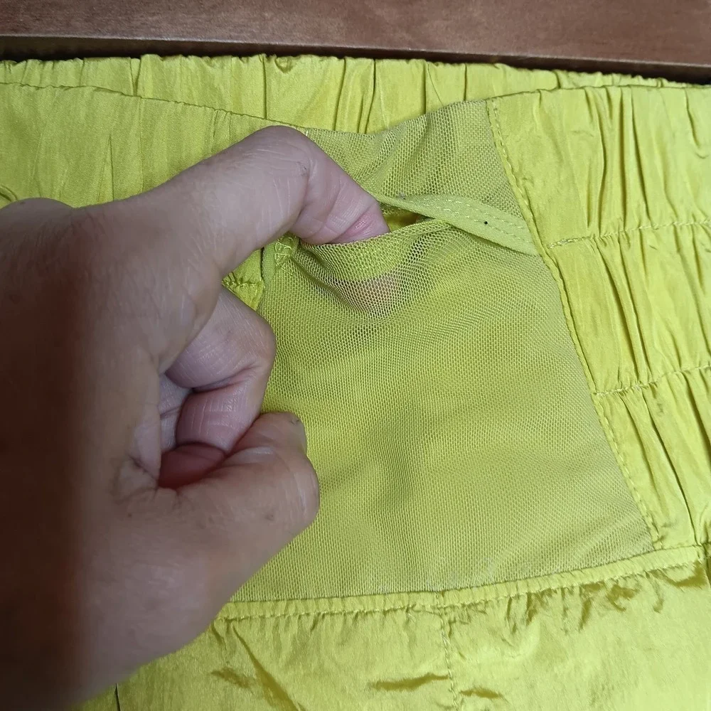 Free People FP Movement The Way Home Shorts XS Yellow Running Athleisure Workout